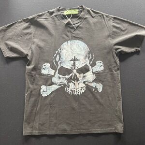 Skull Graphic Short Sleeve T-Shirt - Gray